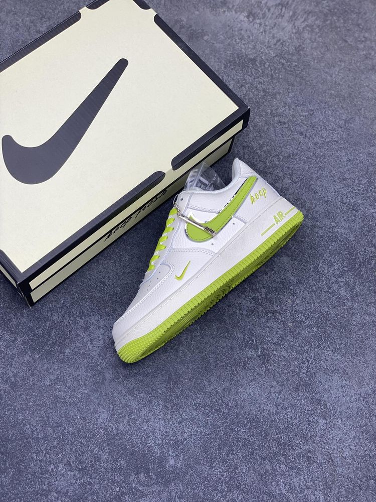 New Arrival AF 1 Low White Apple Green UN1635-888 AJ3121 TEN