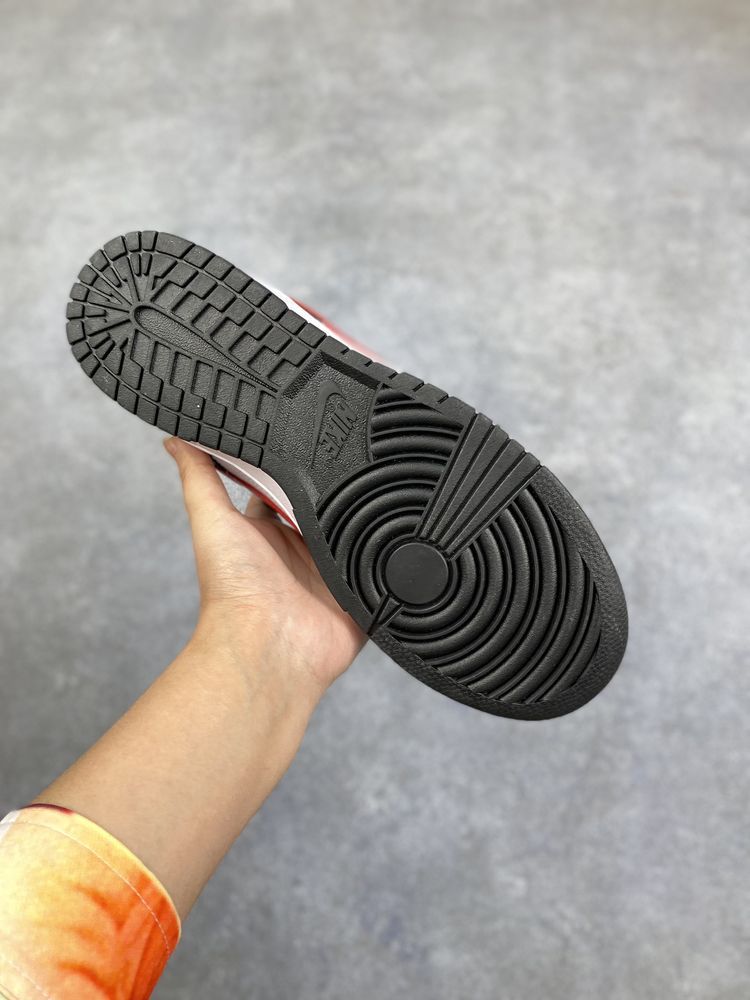 New Arrival AJ 1 Low Dunk ‘Black White Red’ AJ3255 TEN