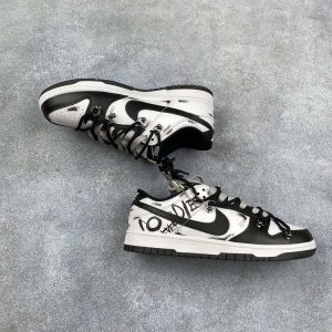 New Arrival AF1 Low Dunk White Black AJ3263 TEN