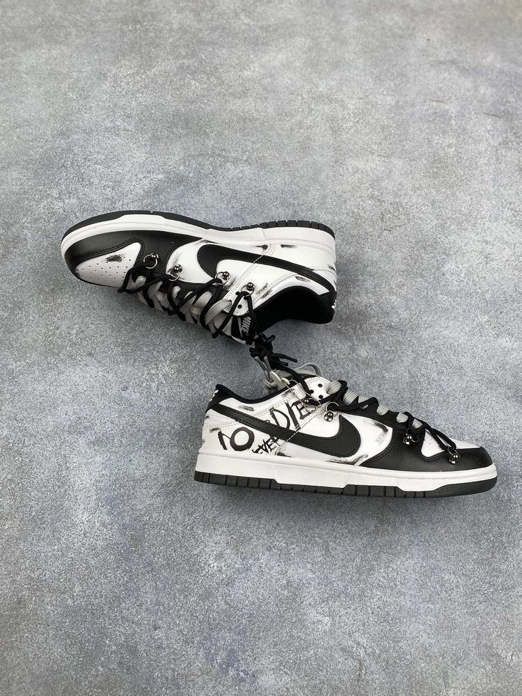 New Arrival AF1 Low Dunk White Black AJ3263 TEN