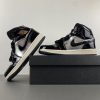AJ1 Mid Black Metallic Silver Sail Metallic Gold FZ39380-001