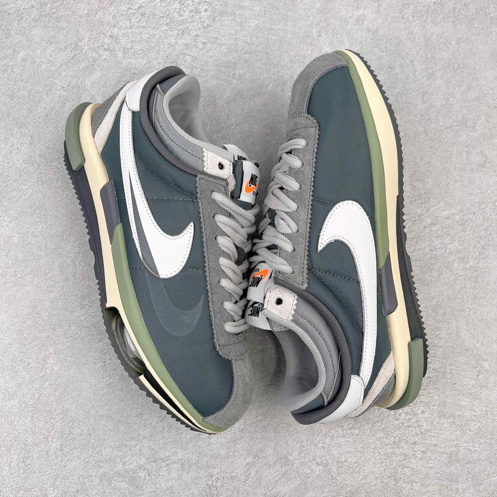 New Arrival NIKE X SACAI ZOOM CORTEZ SP ‘WHITE RED’ DQ0581-100 AJ3139 TEN