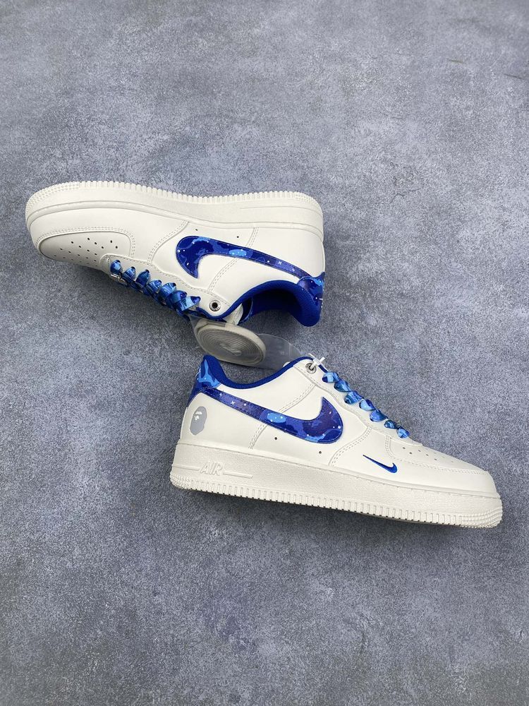 New Arrival AF 1 Low x BaPe White Blue AJ3264 TEN New Arrival AF 1 Low x BaPe White Blue AJ3264 TEN