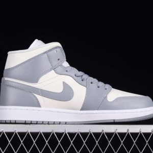 New Arrival AJ1 Mid BQ6472-115 Grey Sail