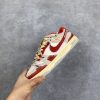 New Arrival AF 1 Low Dunk Suede Grey Red White AJ3261 TEN