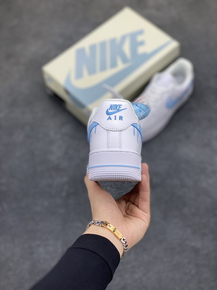 New Arrival AF 1 Custom Blue Swoosh AJ3125 TEN New Arrival AF 1 Custom Blue Swoosh AJ3125 TEN