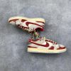 New Arrival AF 1 Low Dunk Suede Grey Red White AJ3261 TEN
