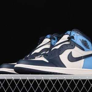 New Arrival AJ1 High 555088-140 Obsidian