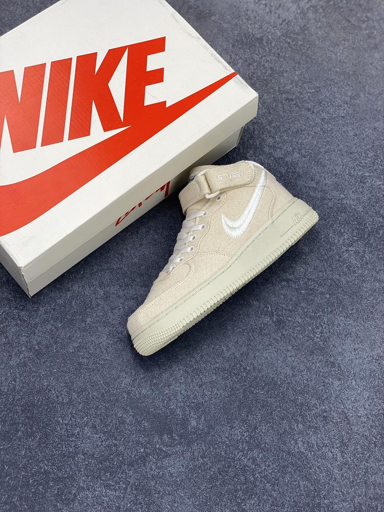 New Arrival AF1 Mid ‘Stussy Fossil’ DJ7841-200 AJ3153 TEN