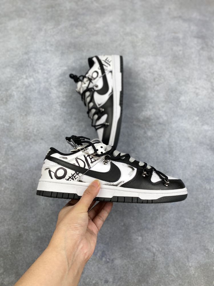 New Arrival AF1 Low Dunk White Black AJ3263 TEN