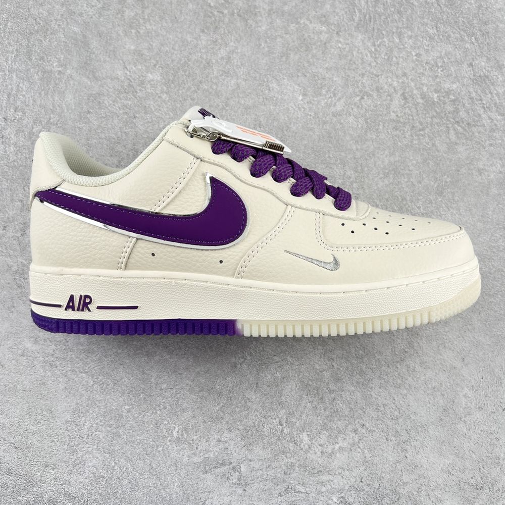 New Arrival Nike AF 1 ’07 LV8 EMB ‘White Court Purple’ DB0264-100 AJ3147 TEN