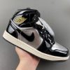 AJ1 Mid Black Metallic Silver Sail Metallic Gold FZ39380-001