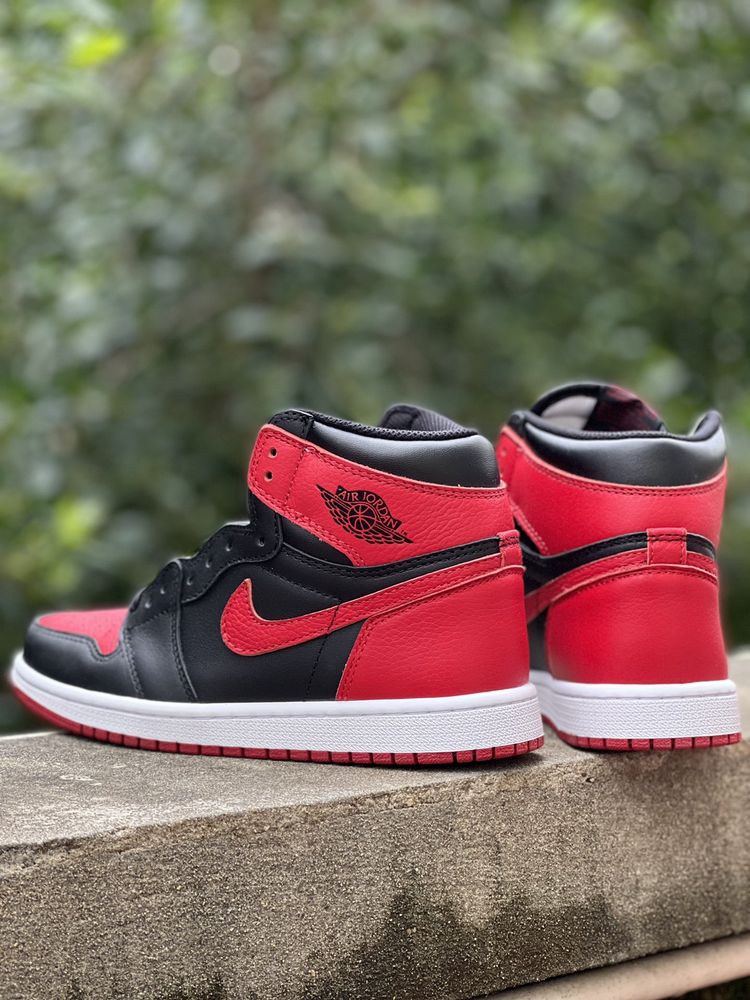 New Arrival AJ 1 High Og Retro Black Varsity Red AJ3234 TEN