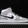 New Arrival AJ1 Mid 554725-092 Light Smoke Grey