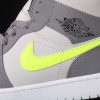 New Arrival AJ1 Mid 554724-072 Grey Volt