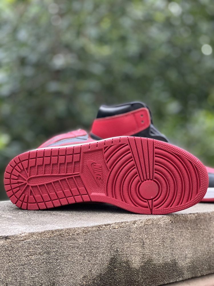 New Arrival AJ 1 High Og Retro Black Varsity Red AJ3234 TEN