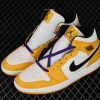 New Arrival AJ1 Mid 852542-700 Lakers