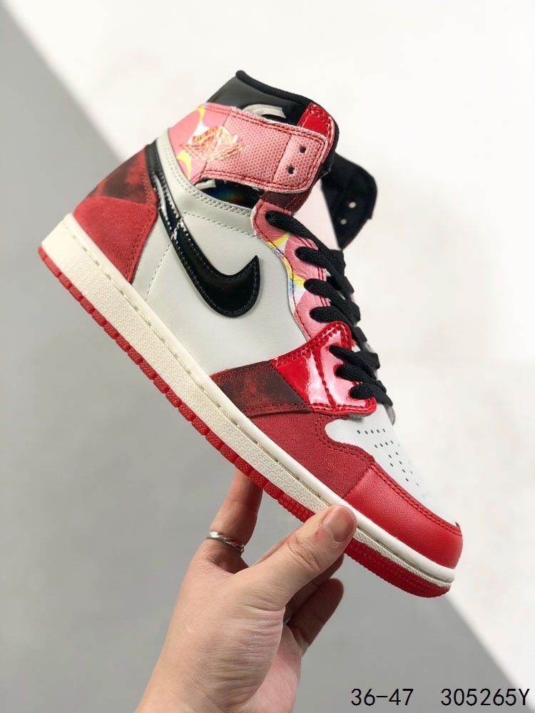 New Arrival AJ 1 High OG Spider-Man Across the Spider AJ3053 TEN
