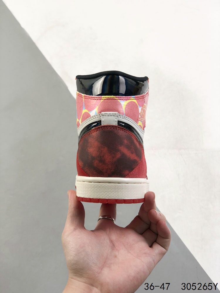 New Arrival AJ 1 High OG Spider-Man Across the Spider AJ3053 TEN