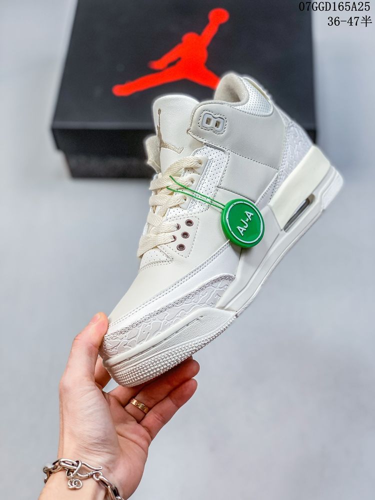New Arrival AJ 3 Retro 136064-111 AJ3040 TEN