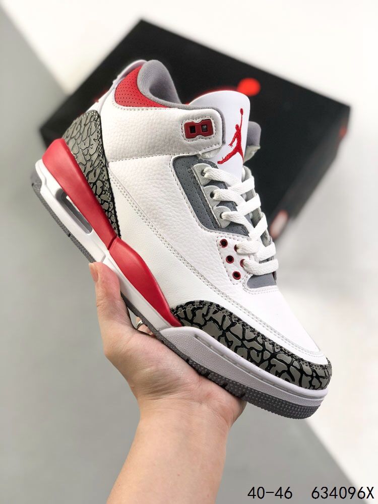 New Arrival AJ 3 Retro Pure White 136064-111 AJ3049 TEN