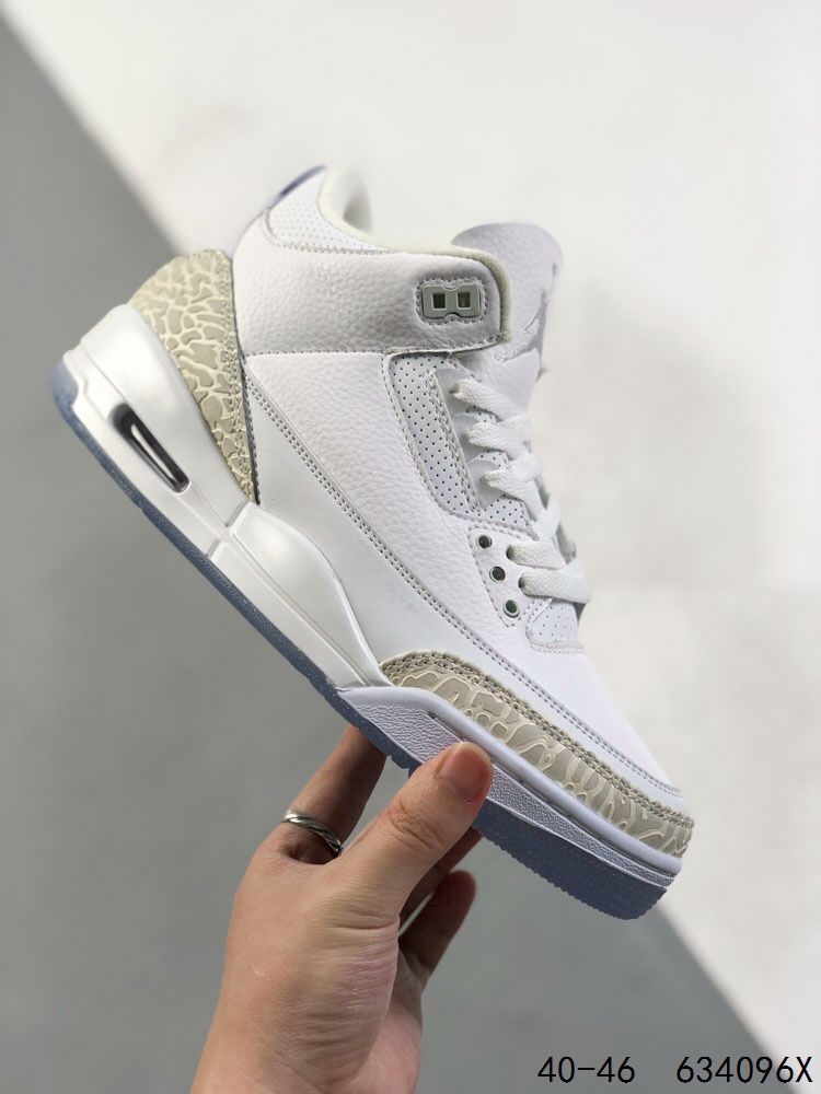 New Arrival AJ 3 Retro Pure White 136064-111 AJ3049 TEN
