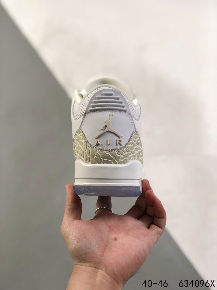 New Arrival AJ 3 Retro Pure White 136064-111 AJ3049 TEN
