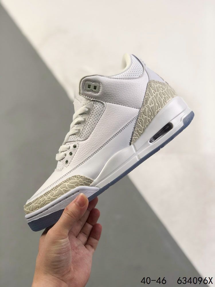 New Arrival AJ 3 Retro Pure White 136064-111 AJ3049 TEN