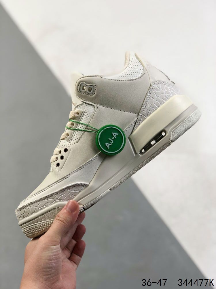 New Arrival AJ 3 Retro White 136064-111 AJ3026 TEN