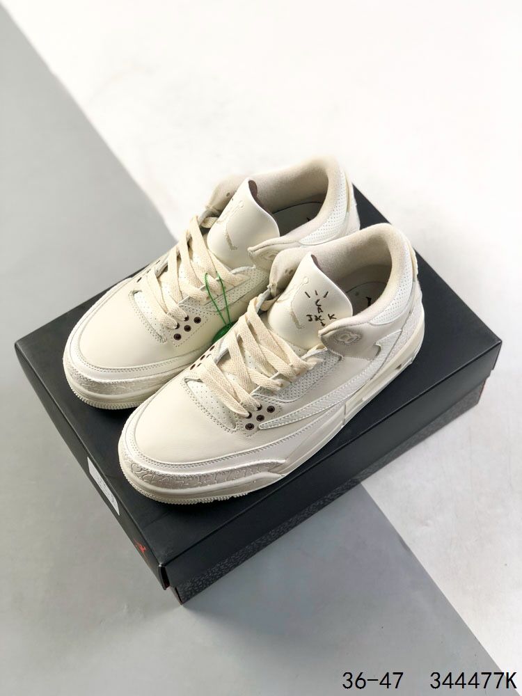New Arrival AJ 3 Retro White 136064-111 AJ3026 TEN