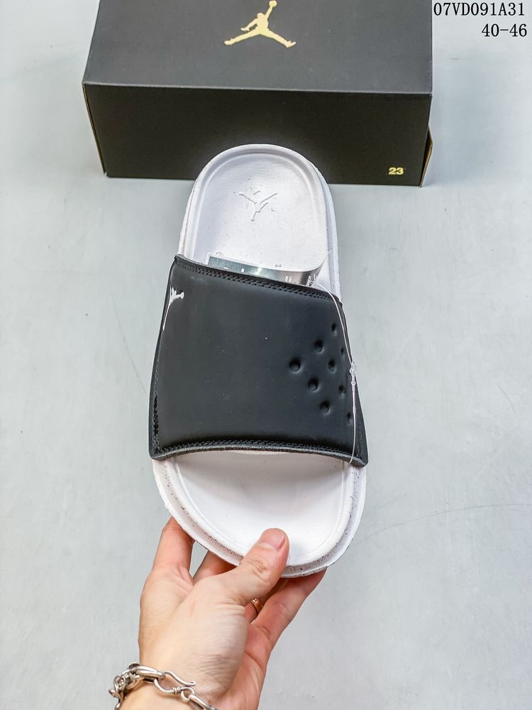 New Arrival AJ Play Slide Black Cement Photon Dust DC9835-003 AJ3007 TEN