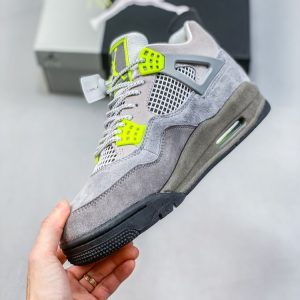 New Arrival AJ4 Retro SE Mid Neon 95 CT5342-007 AJ3001 TEN