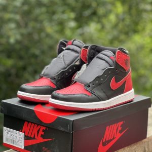New Arrival AJ 1 High Og Retro Black Varsity Red AJ3234 TEN