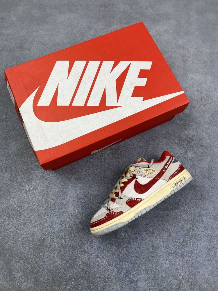 New Arrival AF 1 Low Dunk Suede Grey Red White AJ3261 TEN