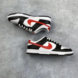 New Arrival AJ 1 Low Dunk ‘Black White Red’ AJ3255 TEN
