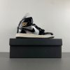AJ1 Mid Black Metallic Silver Sail Metallic Gold FZ39380-001