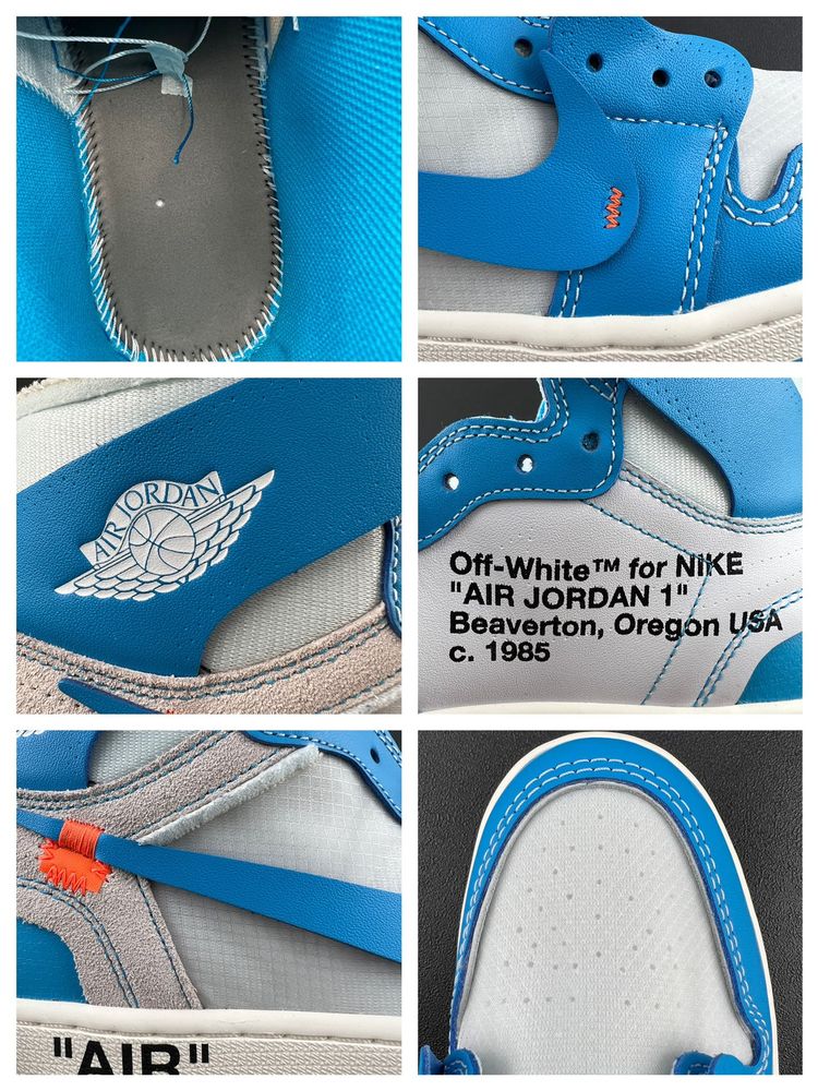 New Arrival Off White X AJ 1 Retro High OG UNC AJ3235 TEN