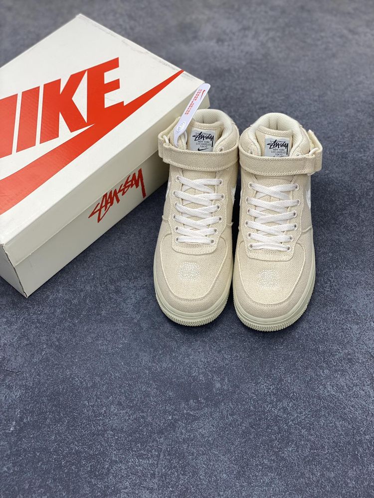 New Arrival AF1 Mid ‘Stussy Fossil’ DJ7841-200 AJ3153 TEN