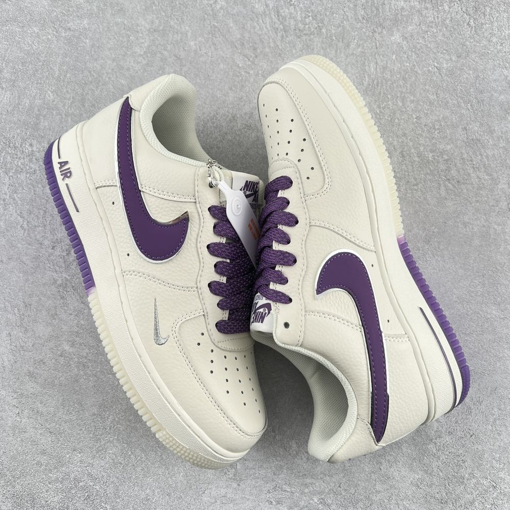 New Arrival Nike AF 1 ’07 LV8 EMB ‘White Court Purple’ DB0264-100 AJ3147 TEN