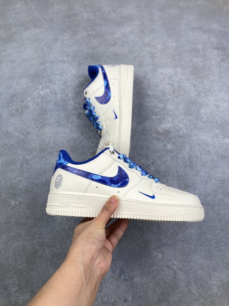 New Arrival AF 1 Low x BaPe White Blue AJ3264 TEN New Arrival AF 1 Low x BaPe White Blue AJ3264 TEN