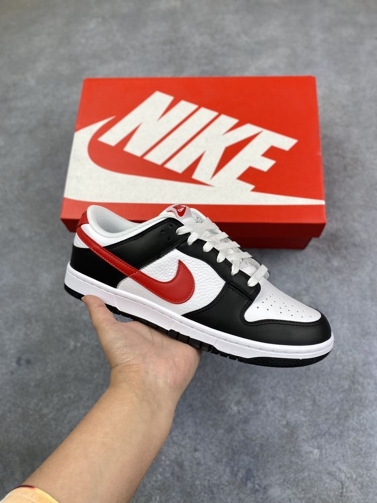 New Arrival AJ 1 Low Dunk ‘Black White Red’ AJ3255 TEN