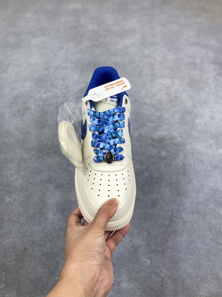 New Arrival AF 1 Low x BaPe White Blue AJ3264 TEN New Arrival AF 1 Low x BaPe White Blue AJ3264 TEN