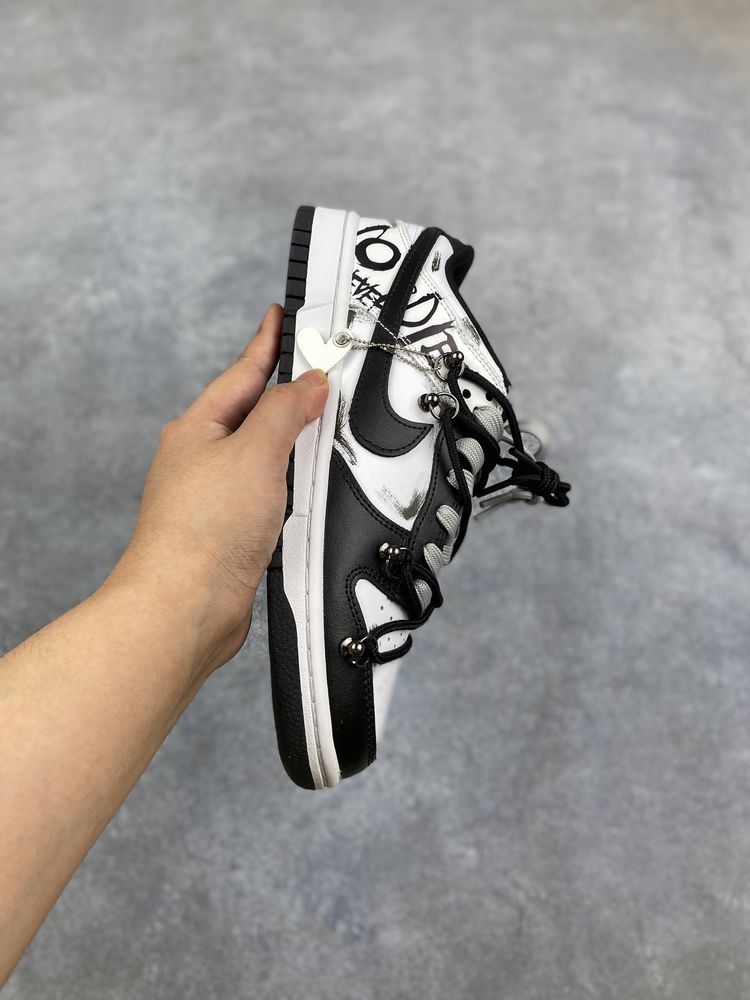 New Arrival AF1 Low Dunk White Black AJ3263 TEN