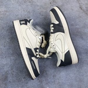 AJ 1 Low x Travis Scott x BUR ‘Sail Black’ AJ3288 TEN