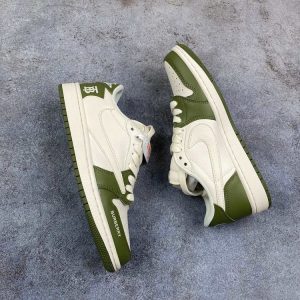 AJ 1 Low x Travis Scott x BUR ‘Sail Green’ AJ3286 TEN