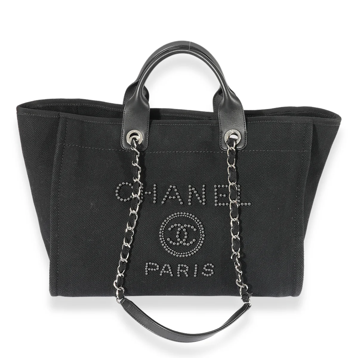 CN Large Deauville Pearl Tote Bag Black For Women A66941 QA
