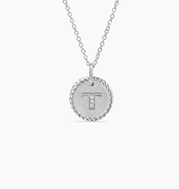 New Fashion David Yurman Letter Necklace 020