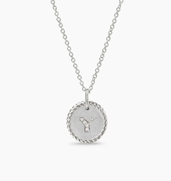 New Fashion David Yurman Letter Necklace 025