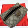 GG Savoy Leather-trimmed Coated-canvas Jacquard Toiletry Case 572767 QA