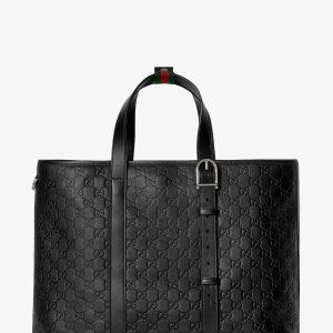 GG Emblem Large Tote Bag in Black 850218 QA